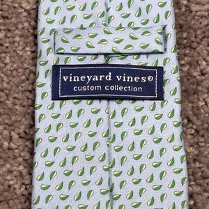Vineyard Vines 100% Silk Blue Geometric Men's Neck Tie